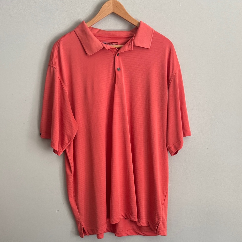 Bermuda Sands Classic Coral Golf Polo‎ Shirt for Men 2xL
